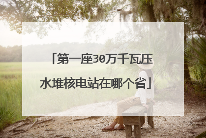 第一座30万千瓦压水堆核电站在哪个省