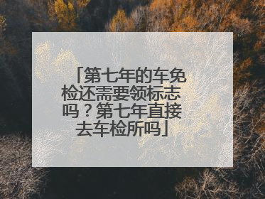 第七年的车免检还需要领标志吗？第七年直接去车检所吗