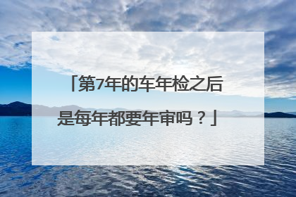 第7年的车年检之后是每年都要年审吗？