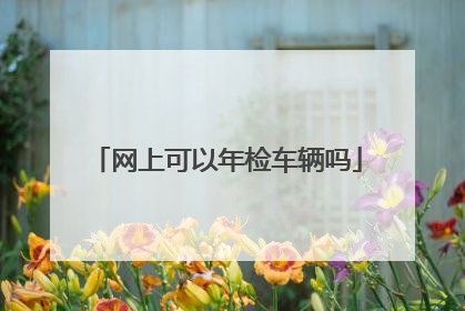 网上可以年检车辆吗