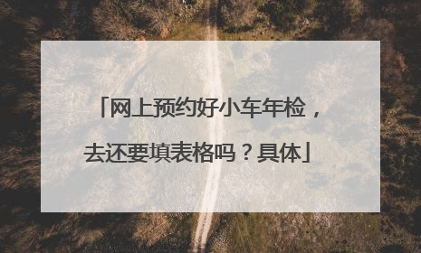 网上预约好小车年检，去还要填表格吗？具体