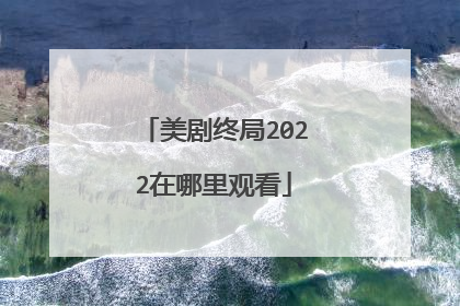 美剧终局2022在哪里观看