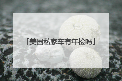 美国私家车有年检吗
