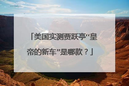 美国实测贾跃亭“皇帝的新车”是哪款？