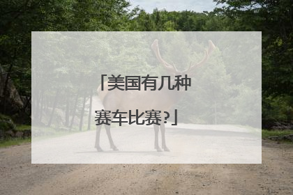 美国有几种赛车比赛?