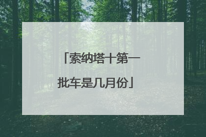 索纳塔十第一批车是几月份