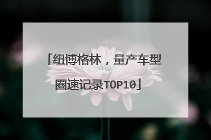 纽博格林，量产车型圈速记录TOP10