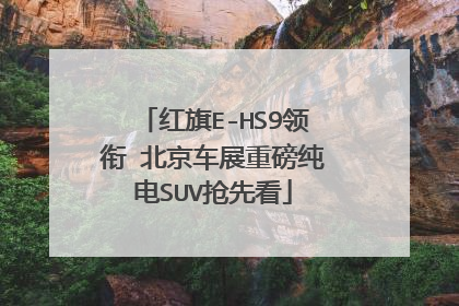 红旗E-HS9领衔 北京车展重磅纯电SUV抢先看