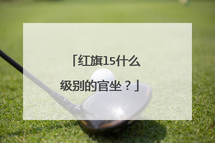 红旗l5什么级别的官坐？