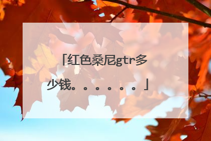 红色桑尼gtr多少钱。。。。。。