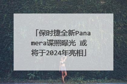 保时捷全新Panamera谍照曝光 或将于2024年亮相