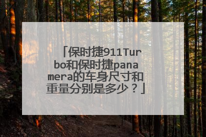 保时捷911Turbo和保时捷panamera的车身尺寸和重量分别是多少？