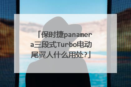 保时捷panamera三段式Turbo电动尾翼人什么用处?