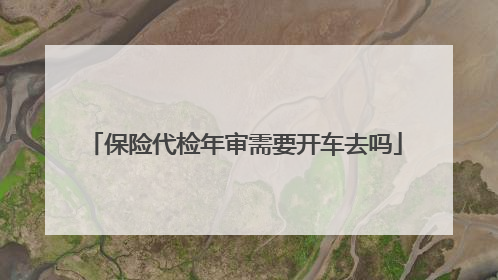 保险代检年审需要开车去吗