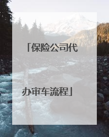 保险公司代办审车流程