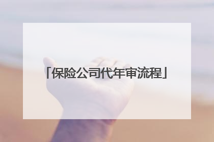 保险公司代年审流程