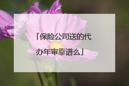 保险公司送的代办年审靠谱么