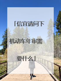 信宜请问下机动车年审需要什么
