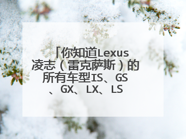 你知道Lexus凌志（雷克萨斯）的所有车型IS、GS、GX、LX、LS什么意思吗？