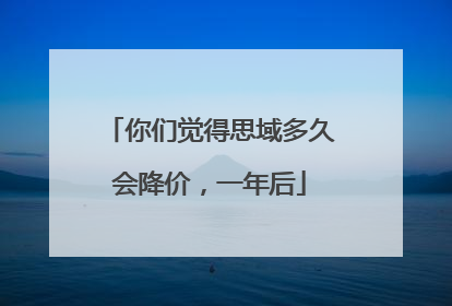 你们觉得思域多久会降价，一年后