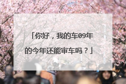 你好，我的车09年的今年还能审车吗？