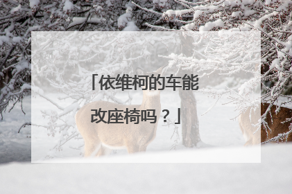 依维柯的车能改座椅吗？