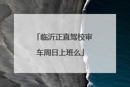 临沂正直驾校审车周日上班么