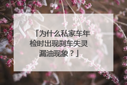 为什么私家车年检时出现刹车失灵漏油现象？