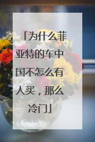 为什么菲亚特的车中国不怎么有人买，那么冷门