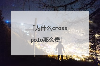 为什么crosspolo那么贵