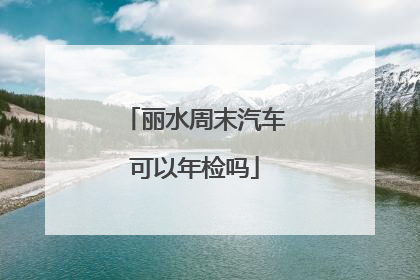 丽水周末汽车可以年检吗