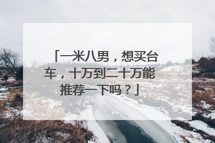 一米八男，想买台车，十万到二十万能推荐一下吗？