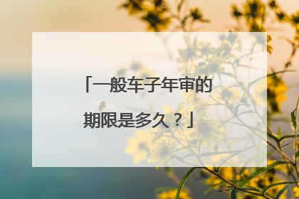 一般车子年审的期限是多久？
