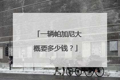 一辆帕加尼大概要多少钱？