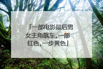 一部电影最后男女主角飙车,一部红色,一步黄色