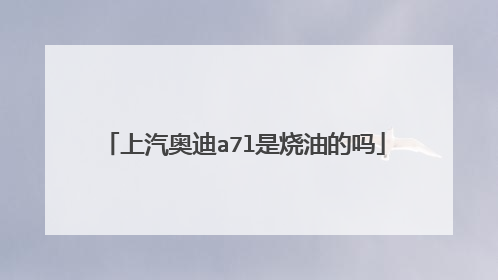 上汽奥迪a7l是烧油的吗