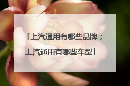 上汽通用有哪些品牌；上汽通用有哪些车型