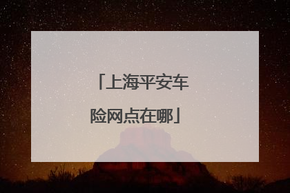 上海平安车险网点在哪