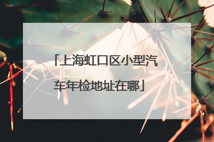上海虹口区小型汽车年检地址在哪