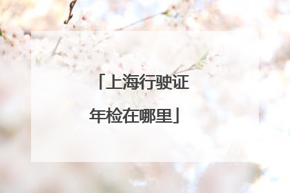 上海行驶证年检在哪里