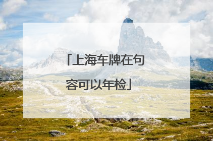 上海车牌在句容可以年检