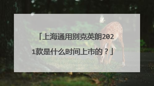 上海通用别克英朗2021款是什么时间上市的？