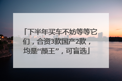 下半年买车不妨等等它们，合资3款国产2款，均是“颜王”，可盲选