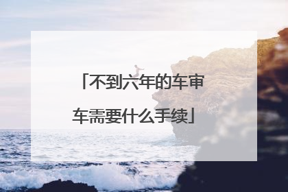 不到六年的车审车需要什么手续