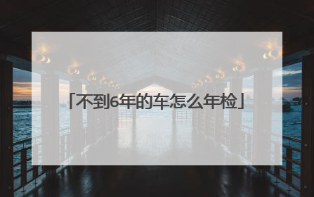 不到6年的车怎么年检
