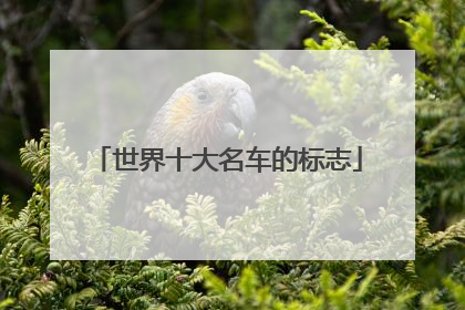 世界十大名车的标志