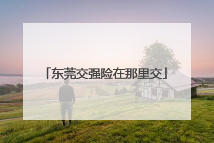 东莞交强险在那里交