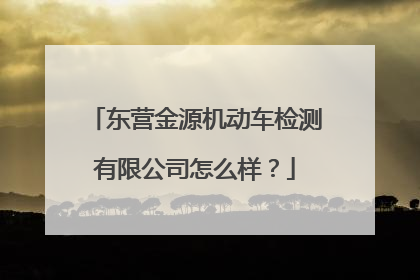 东营金源机动车检测有限公司怎么样？
