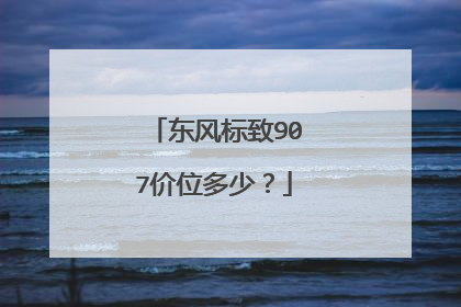 东风标致907价位多少？