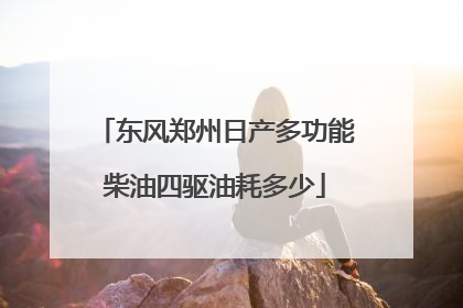 东风郑州日产多功能柴油四驱油耗多少